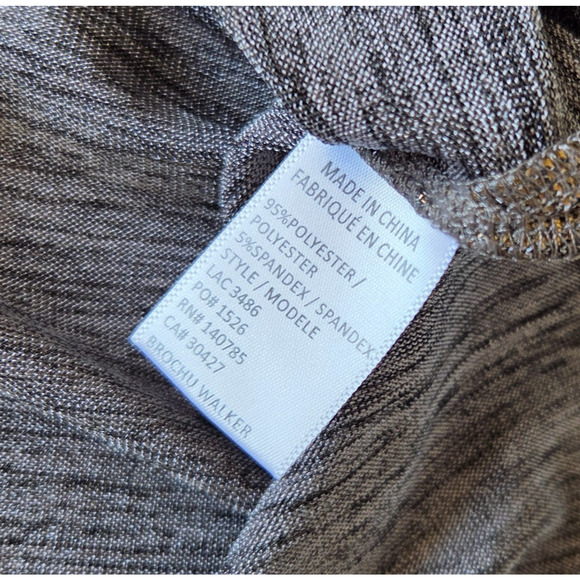 Brochu Walker The Nova Top Size S Bronze Liquid Metallic Cowl Neck Sleeveless - Picture 11 of 12